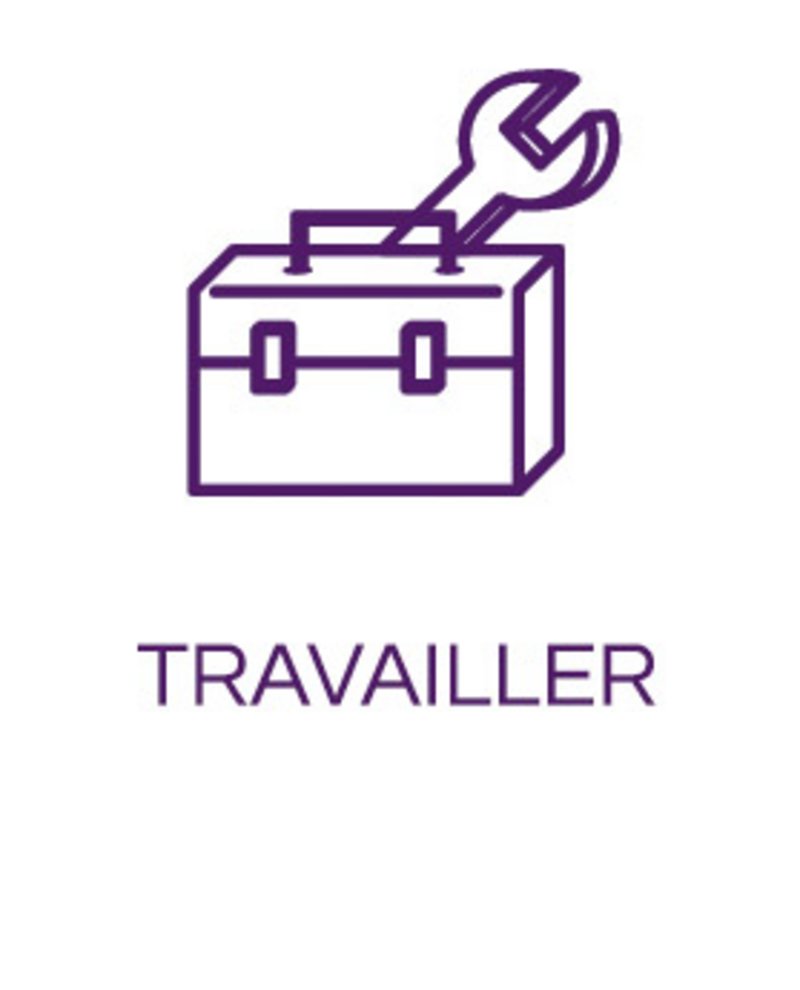 Icône malette d'outils pour lien vers page travailler